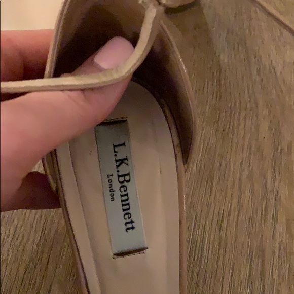 LK Bennett Nude Block Heel size 8.5 - Picture 3 of 5
